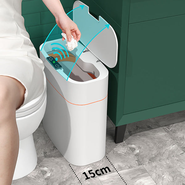 Smart Trash Can With Lid For Bedroom And Living Room Automatic Smart Dustbin