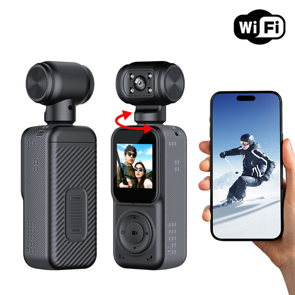 Sports Camera Handheld DV Outdoor HD 4K Dual Lens Camera