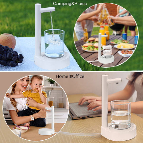 Desk Dispenser Automatic Electric Water Bottle Dispenser Rechargeable