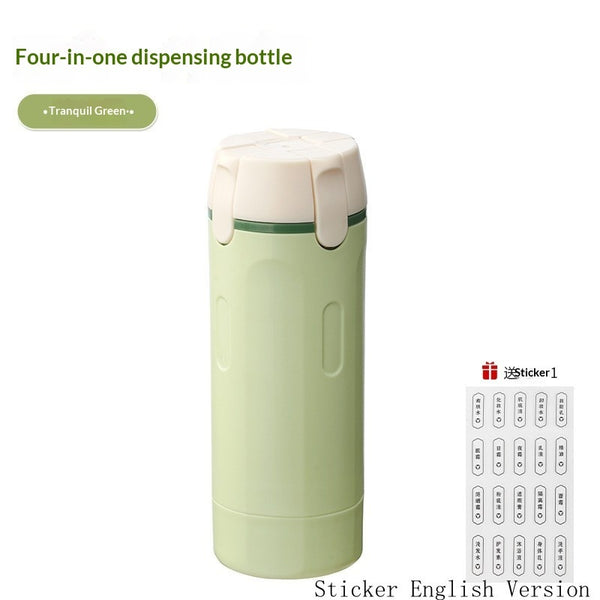 4 In 1 Travel Dispenser Portable Bottles Leak Proof Container